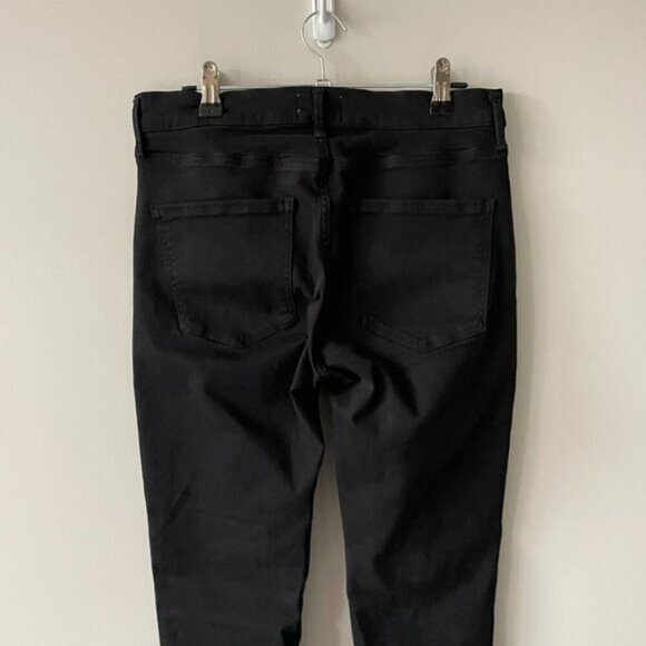 Agolde Filter Free High Rise Denim Dark Wash Casual Skinny Leg Jeans Black 28 - Picture 4 of 10